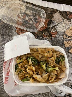 Drunken noodles