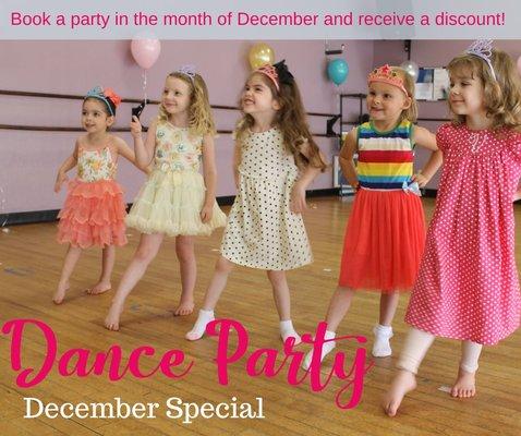 We host birthday parties! Contact us for help putting together your dancer's special day!