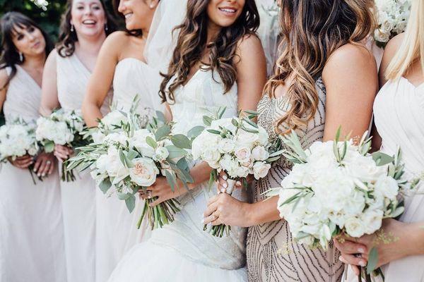 Brideside Real Wedding featuring Adrianna Papell