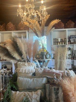 Beautiful gift shop area. I love the throw pillows