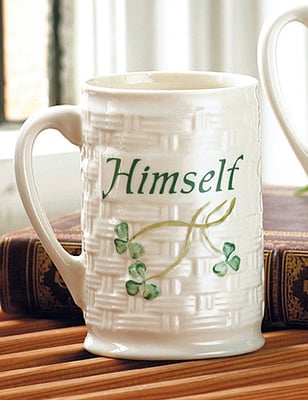 Belleek China "Himself" Mug Great Father's Day, Birthday or anytime gift.