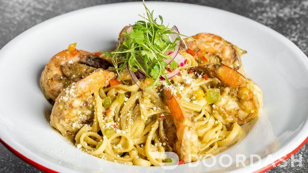 Fideos con Camaron, Shrimp Pasta.