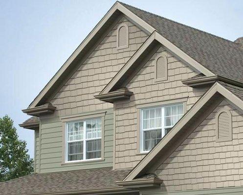 Durable shake style vinyl siding