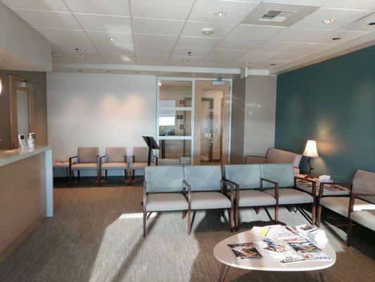 New larger waiting room