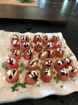 Watermelon Burrata Hors D'oeuvres