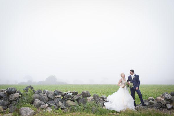 Foggy wedding day made some romantic moments shine even brighter!