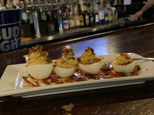 Deviled Eggs with Bacon