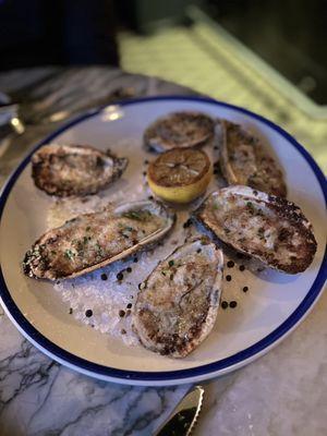 Charbroiled oysters