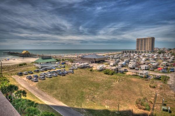 oceanfront camping in Myrtle Beach, SC