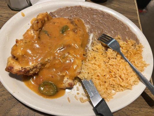 Pollo a la Mexicana Plate