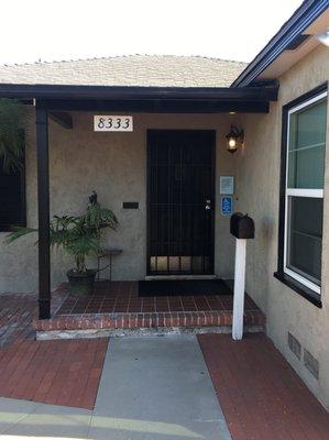 Front entry to the salon.