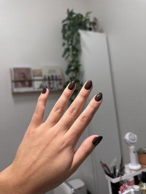 Gel brown nails!