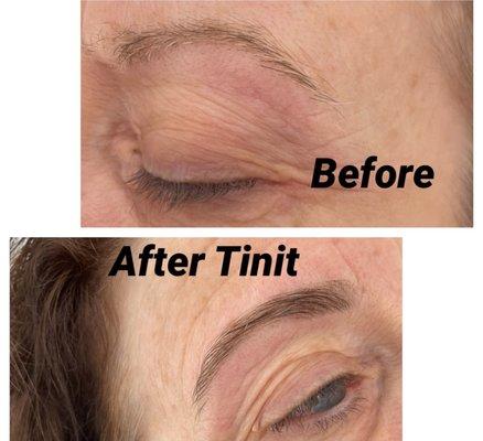 Eyebrows tinting