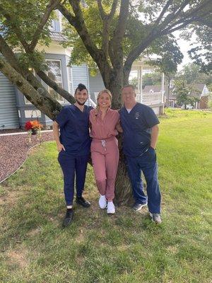 Left to right, Kory, Brianna and Christopher; our dedicated nursing team