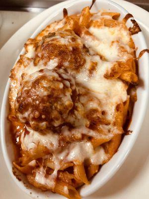 Baked Ziti Dinner with Meatballs (2)