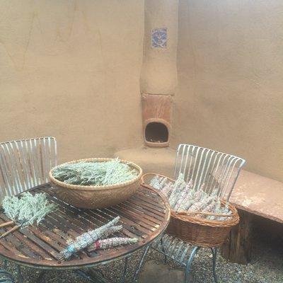 Sage that was harvested and bound in Taos, New Mexico is for sale at Sagebrush Bodywork.