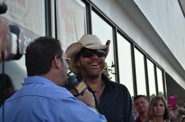 Country Music Superstar Toby Keith at Mill Town Music Hall Harold Shedd Tribute Show