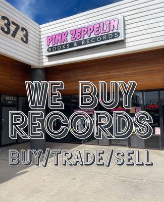 We buy trade and sell records!