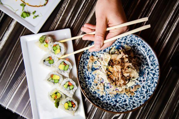 Vegetable Roll, Grilled Avocado