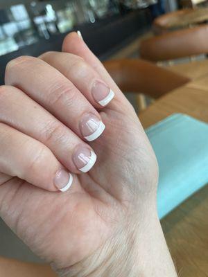 French manicure, acrylic and gel !