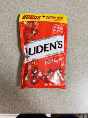 Luden's Wild Cherry Cough Drops