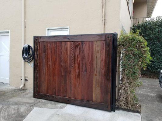 Our custom built driveway gate