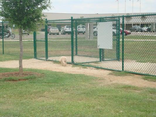 Double gates into the park, there are separate entry and exit gates also which is nice.