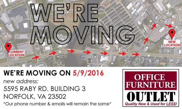 We're moving to 5595 Raby Rd. Building 3! Make sure you come check out our new digs