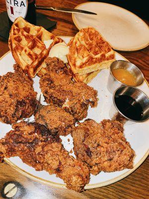 Chicken and waffles