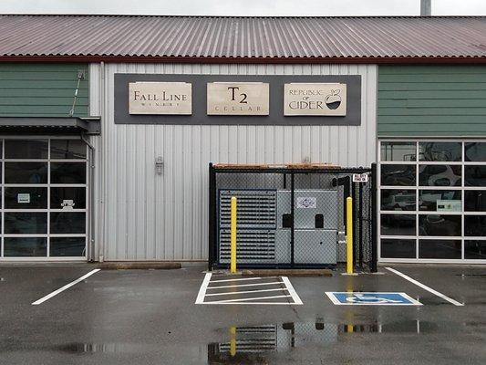 Sodo Gateway tasting room: T2 Cellar, Fall Line Winery, Republic of Cider.