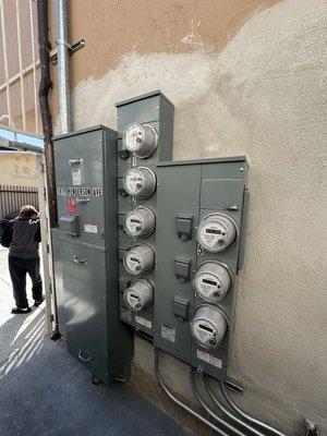 Tenant building upgrade meter panel replacement