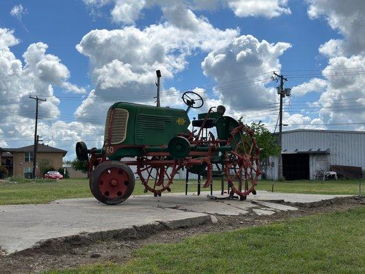 Oliver tractor out back