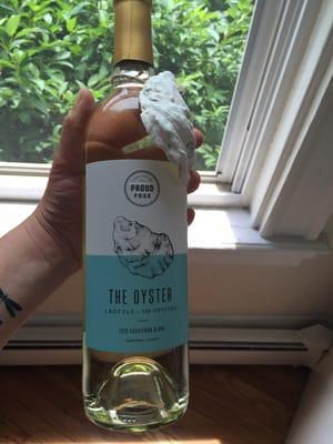 Award winning, sustainably-grown, Vegan Sauvignon Blanc, and every bottle restores 100 of NY's oysters!