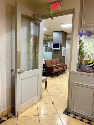 Good sized waiting room.