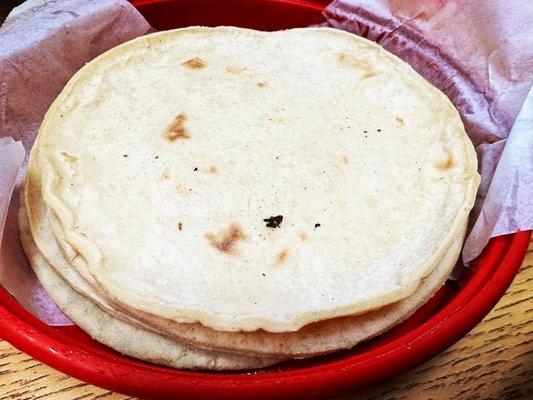 Housemade corn tortillas