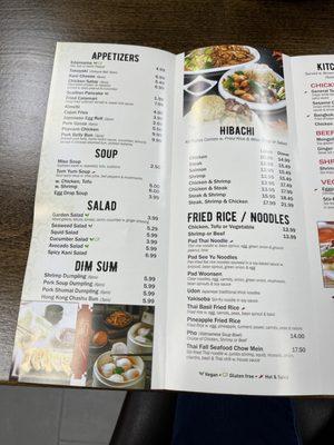 Menu part 1