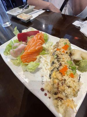 Salmon and Dynamite Roll