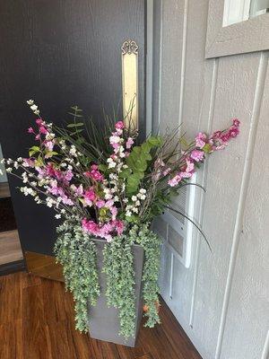 Entrance flowers