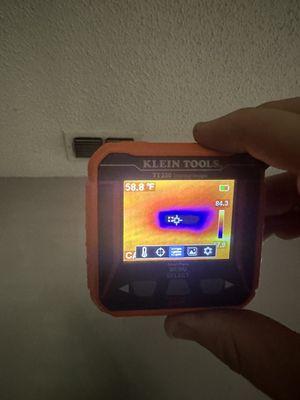 Thermal Imaging to confirm temperature drops of a system!