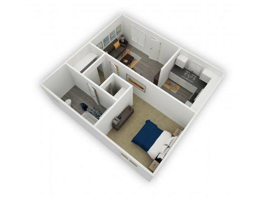 1 bedroom Layout