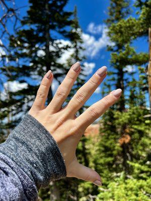 Wedding nails ~ simple & natural.