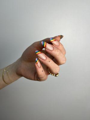 Rainbow Nail design