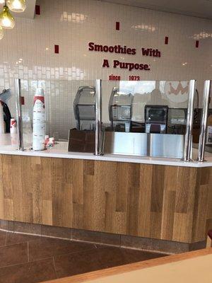 Lobby of smoothie king