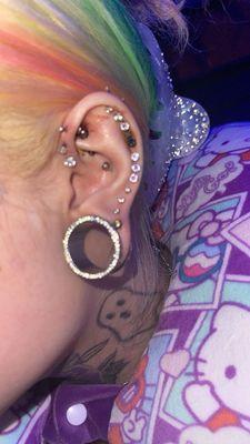 Triple helix piercing