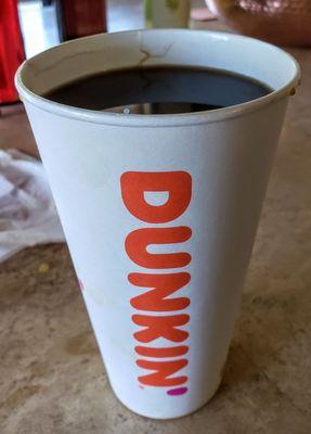 Coffee from Dunkin Howell