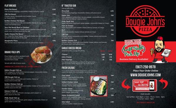 Menu Side 1