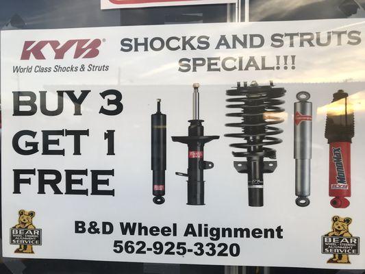 We decided to start our monthly special early! Come in and take advantage of the savings B&D has to offer!