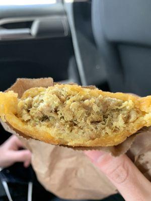 Colombian chicken empanada