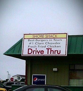 I'd ask before trying Drive-Thru.