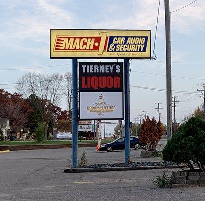 New Tierney's Liqour sign!